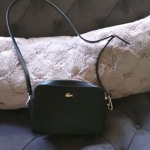 Lacoste black cross body pocketbook